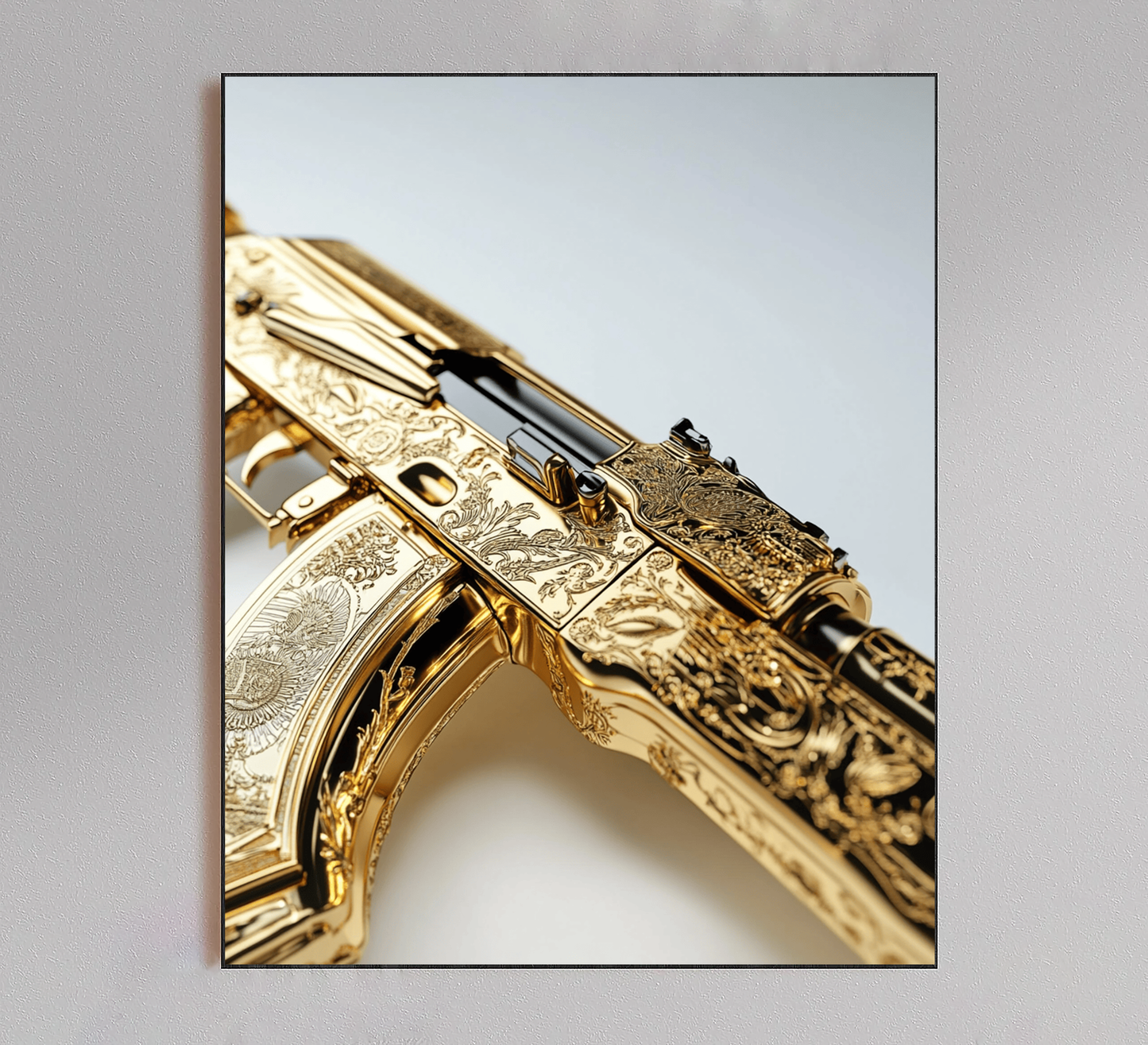Gold Plated AK-47 Poster