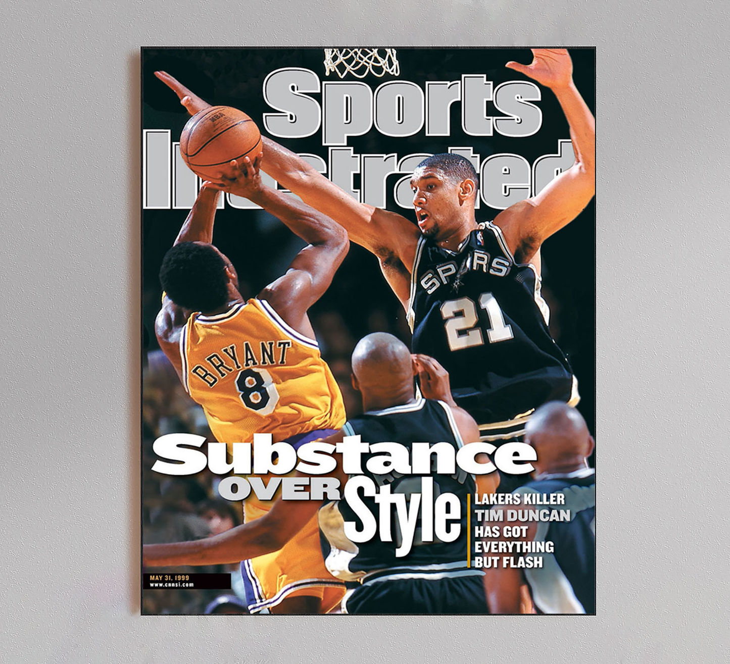 Kobe Sports Illustrated "Substance Over Style" Poster