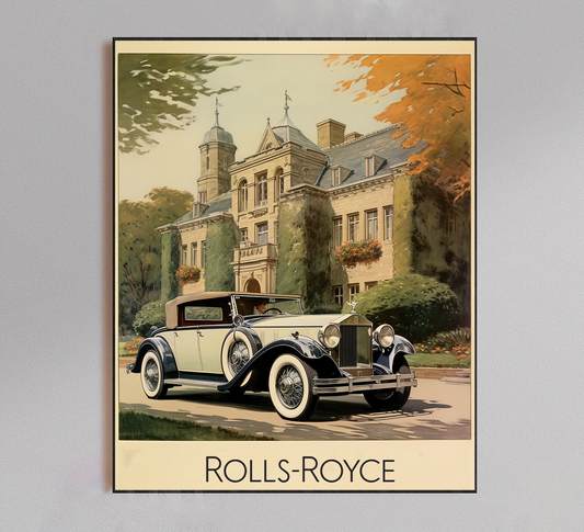 Rolls Royce Vintage Poster