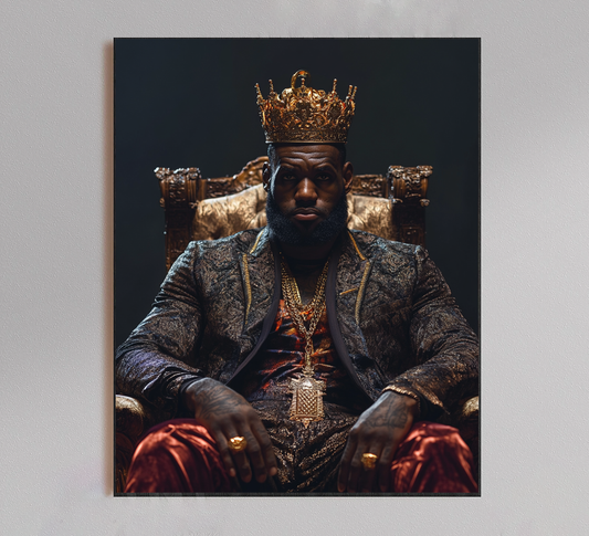 Lebron James "Throne" Poster