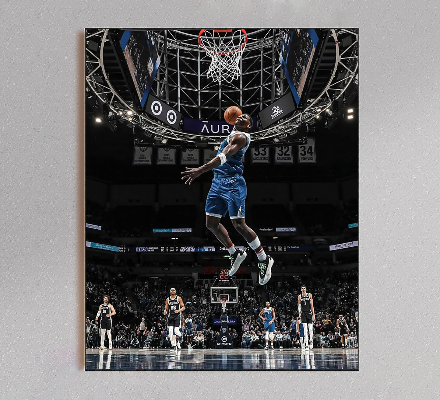 Anthony Edwards Dunk Poster