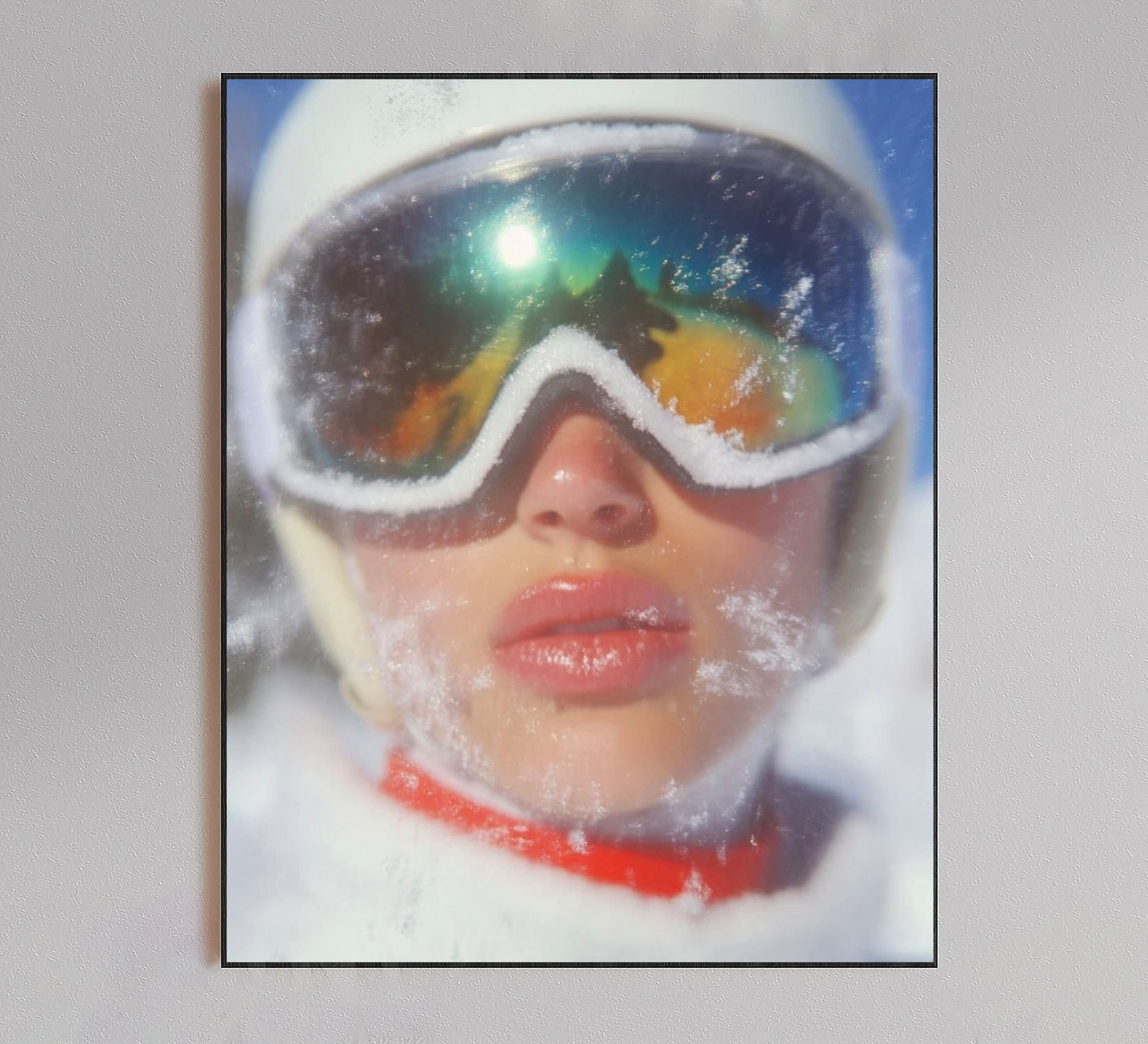 Chic Girl Skii Goggles Poster