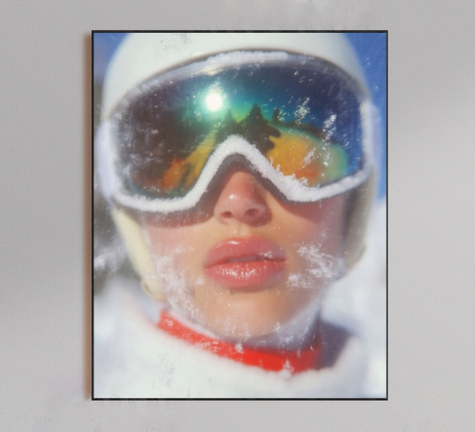 Chic Girl Skii Goggles Poster