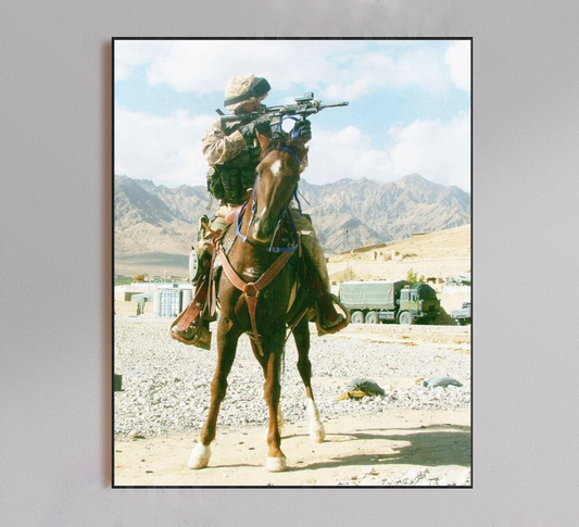 USA Military Horseback Poster