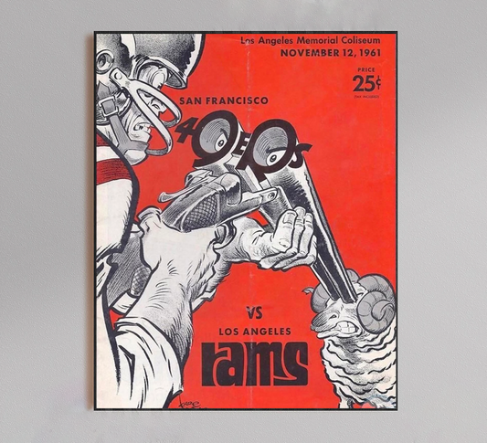 49ers Vintage Game Ad Poster