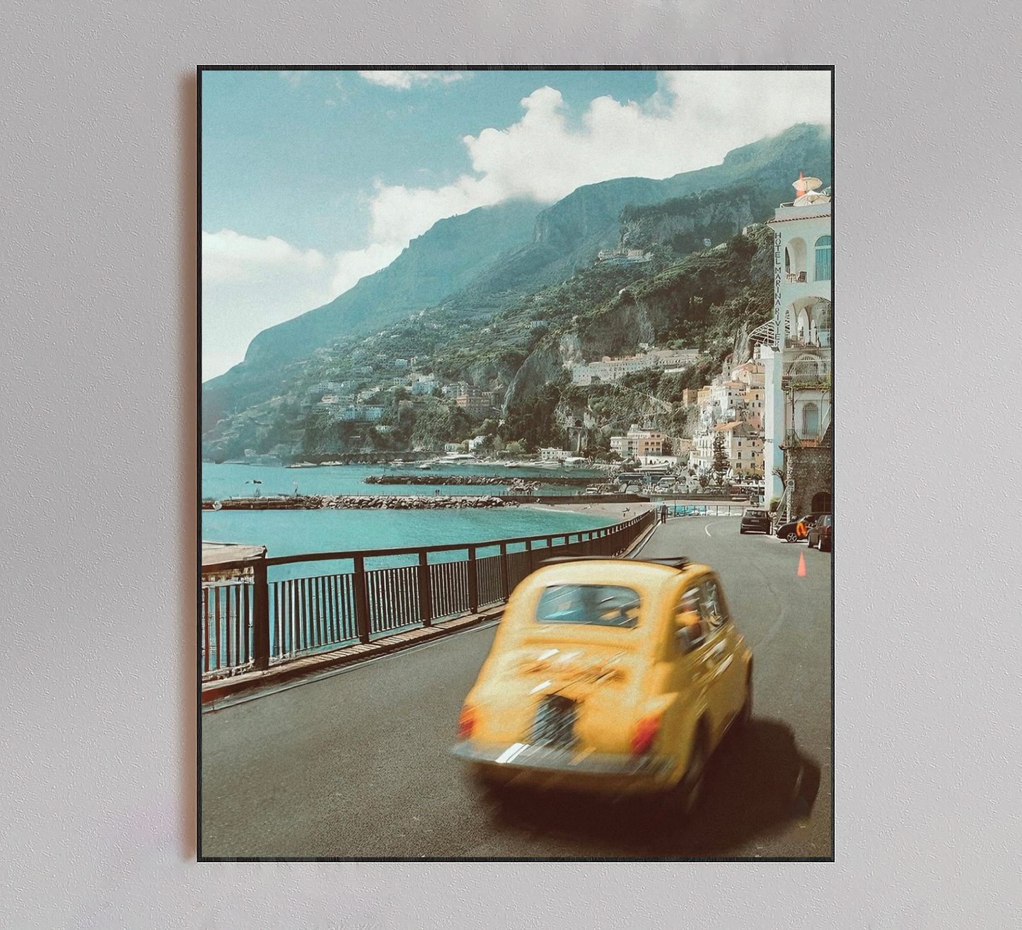 Amalfi Coast Volkswagen Vintage Poster