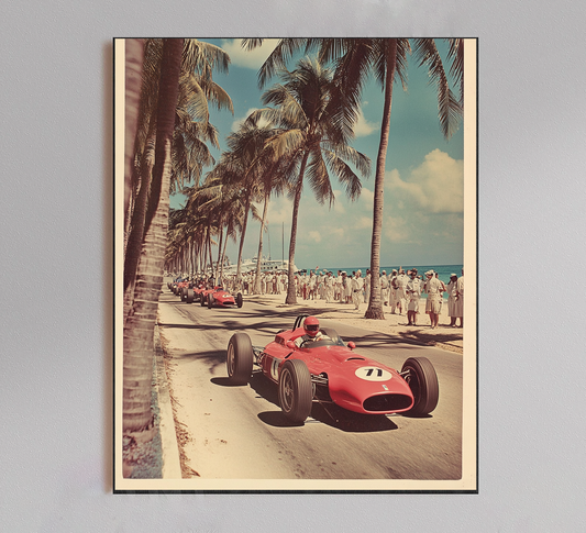 Formula 1 Vintage Miami Poster