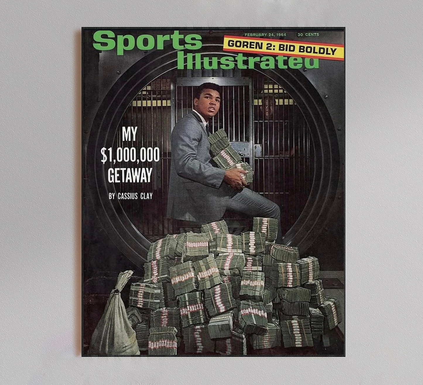 Muhammad Ali Sports Illustrated Money Poster