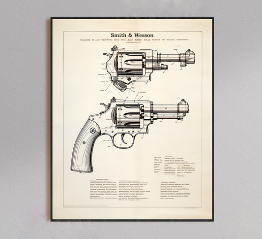 Smith & Wesson Blueprint Poster