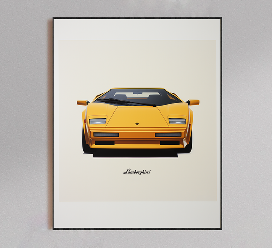 Lamborghini Minimalist Poster