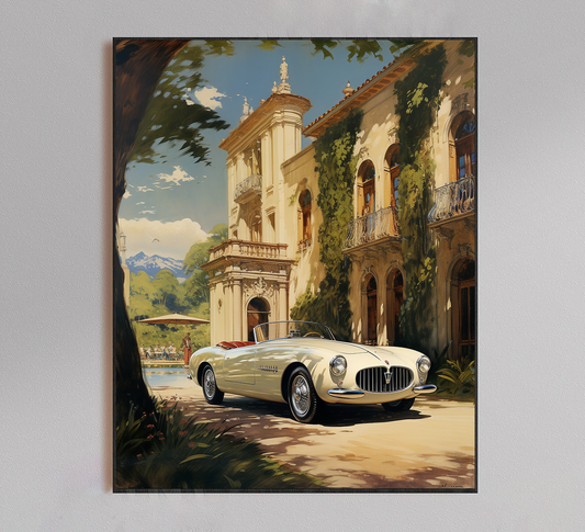 Maserati Vintage Poster