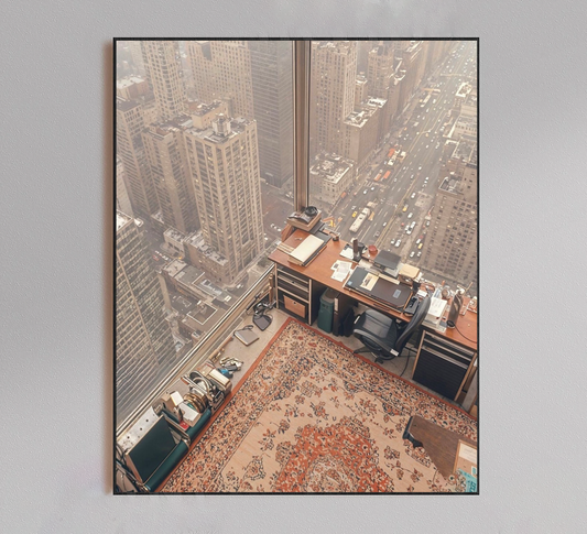 NYC High Rise Vintage Apartment Poster