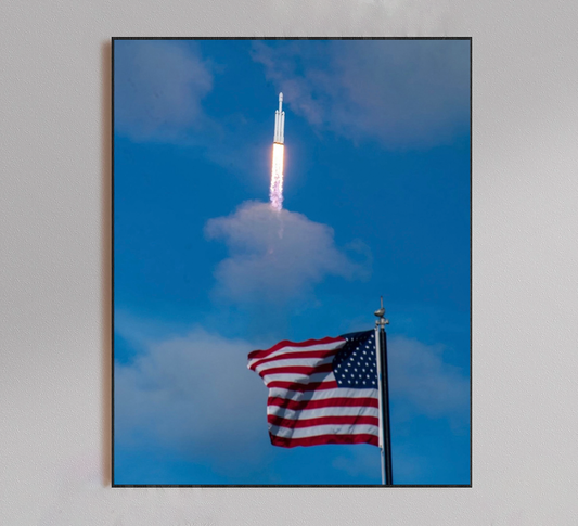 USA Rocket Launch Poster