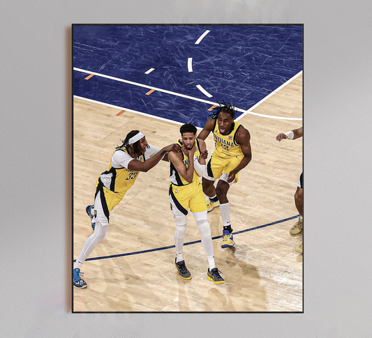 Tyrese Haliburton Choke Celebration Poster