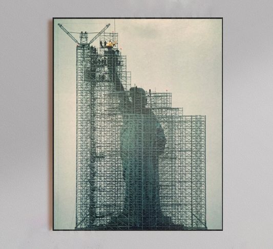 Statue of Liberty Construction Poster