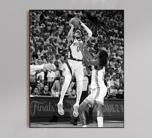Tyrese Haliburton OKC Game Winner Poster