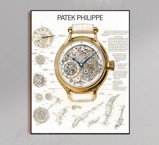 Patek Philippe Blueprint Poster