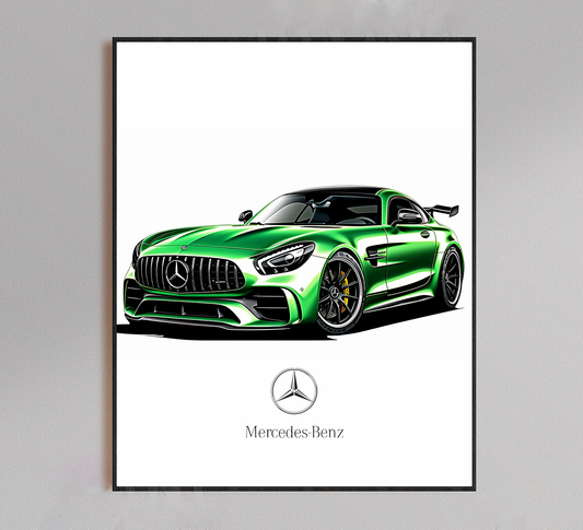 Mercedes-Benz Green AMG Poster