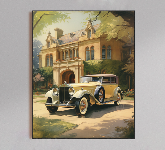 Rolls Royce Vintage Poster