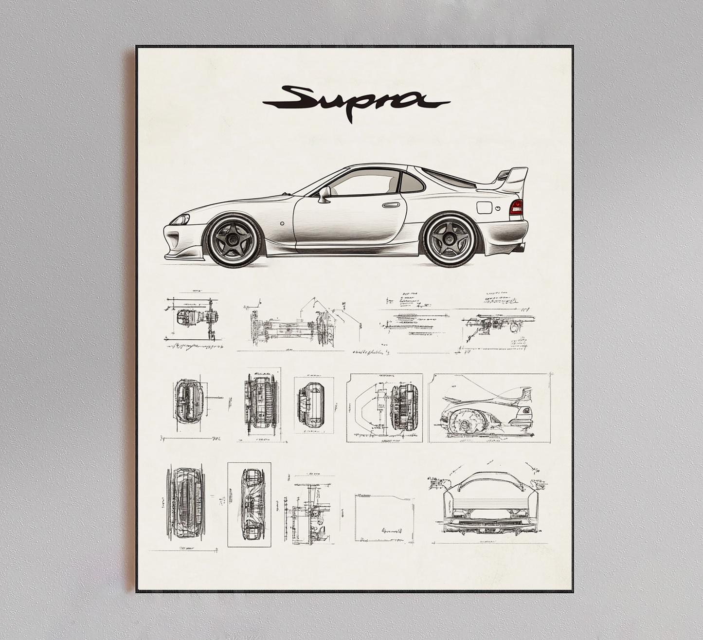 Supra Blueprint Poster