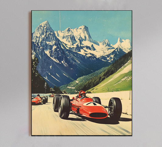 Formula 1 Vintage Alps Poster