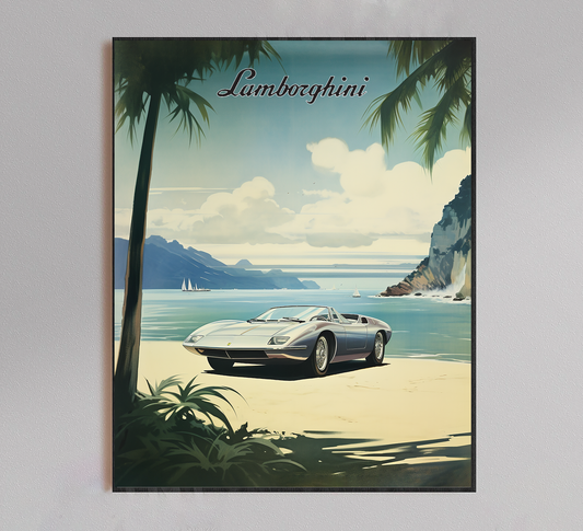Lamborghini Vintage Poster