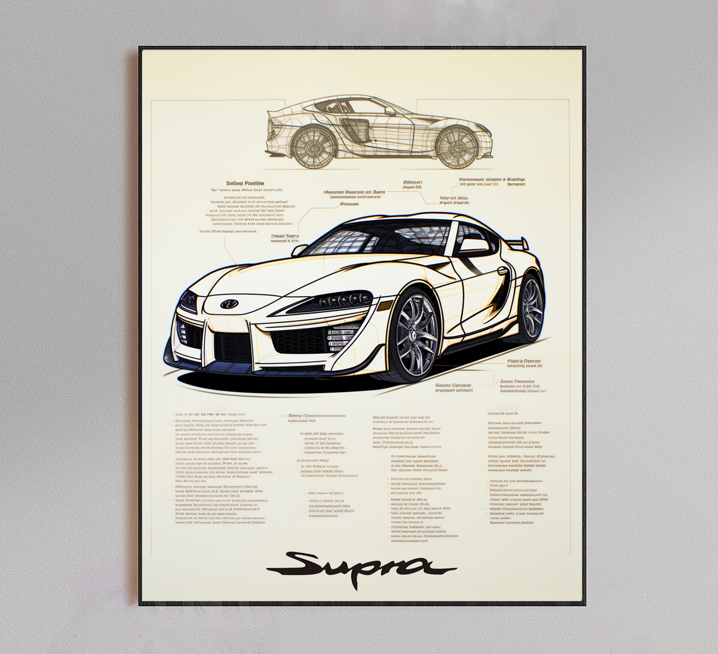 Supra Blueprint Poster