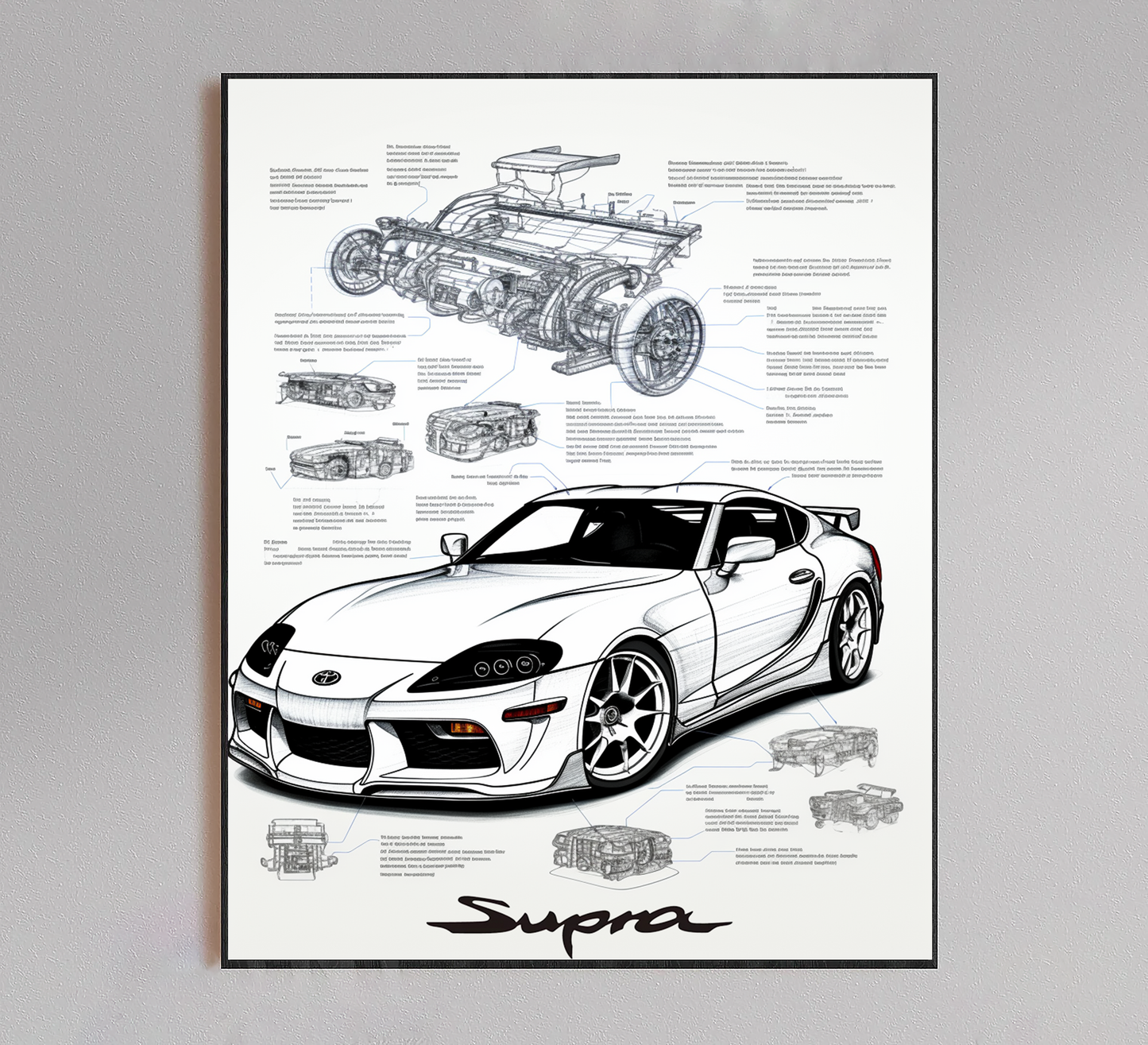 Supra Blueprint Poster