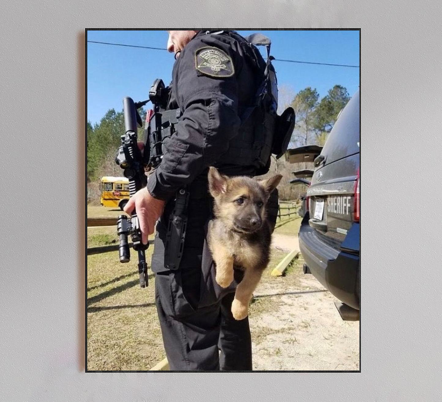 Baby Police Dog Poster