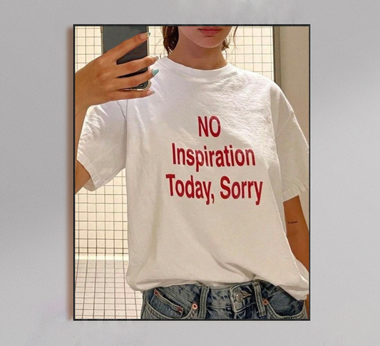 No Inspiration Selfie Poster