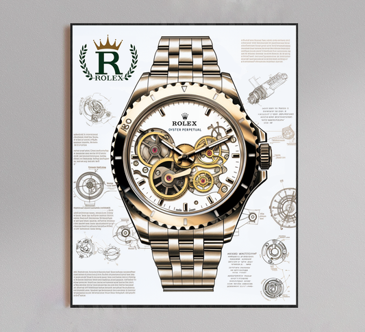 Rolex Blueprint Poster