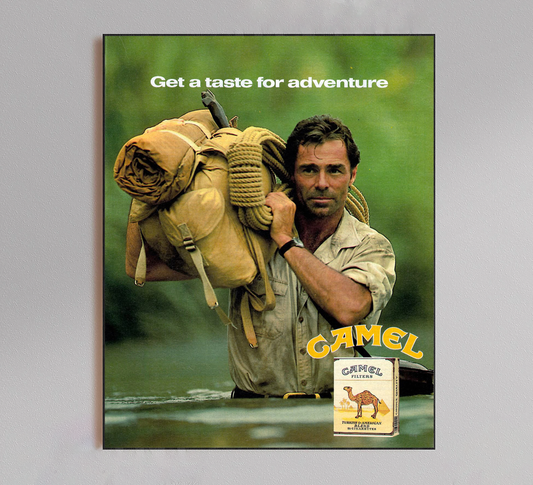 Camel "Get a Taste For Adventure" Cigarette Poster