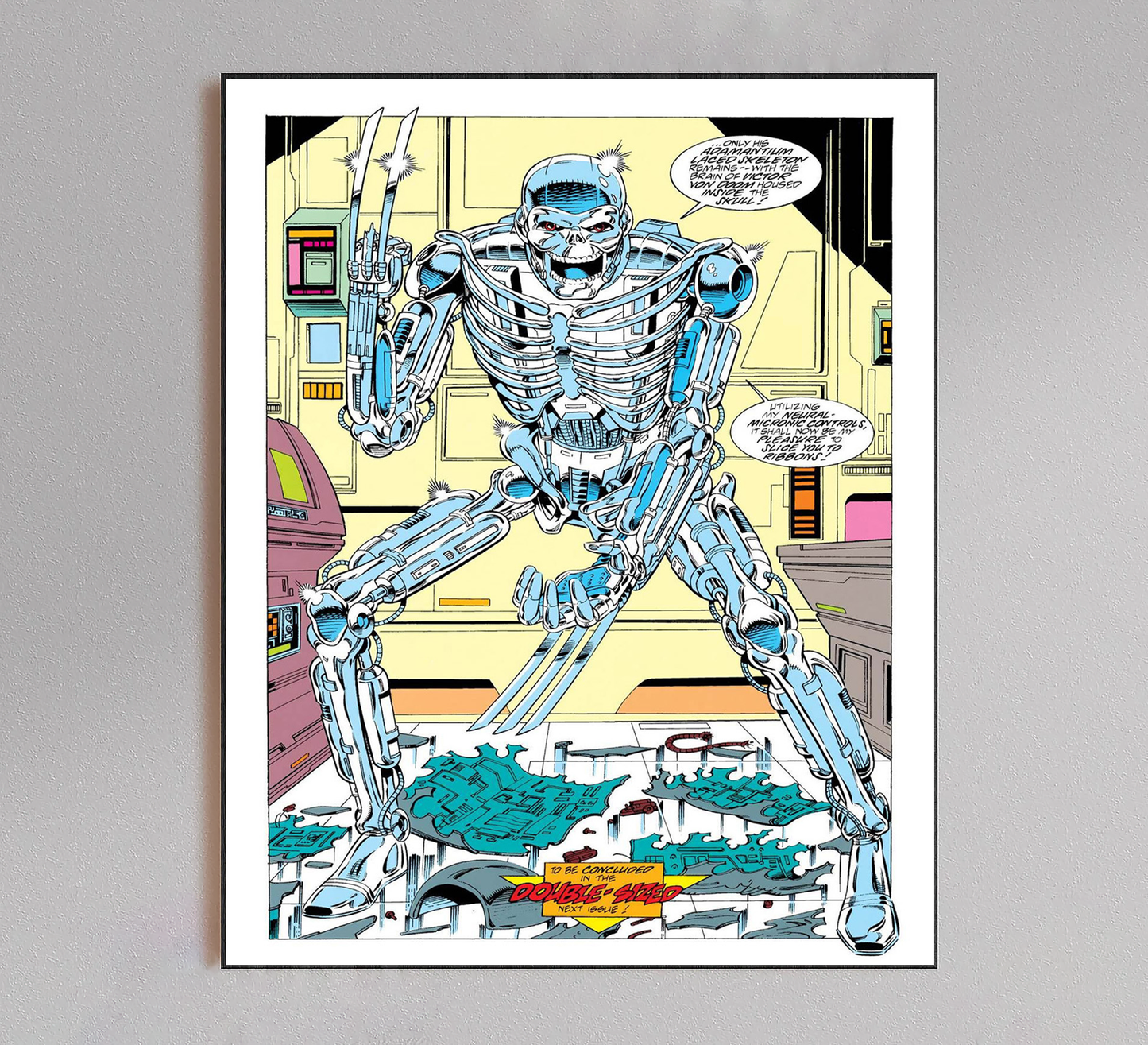 The Wolverine Exo-Skeleton Comic Poster