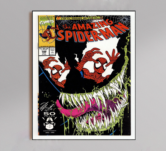 Spiderman Venom Comic Poster