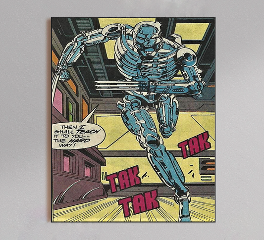 The Wolverine Exo Skeleton Comic Poster