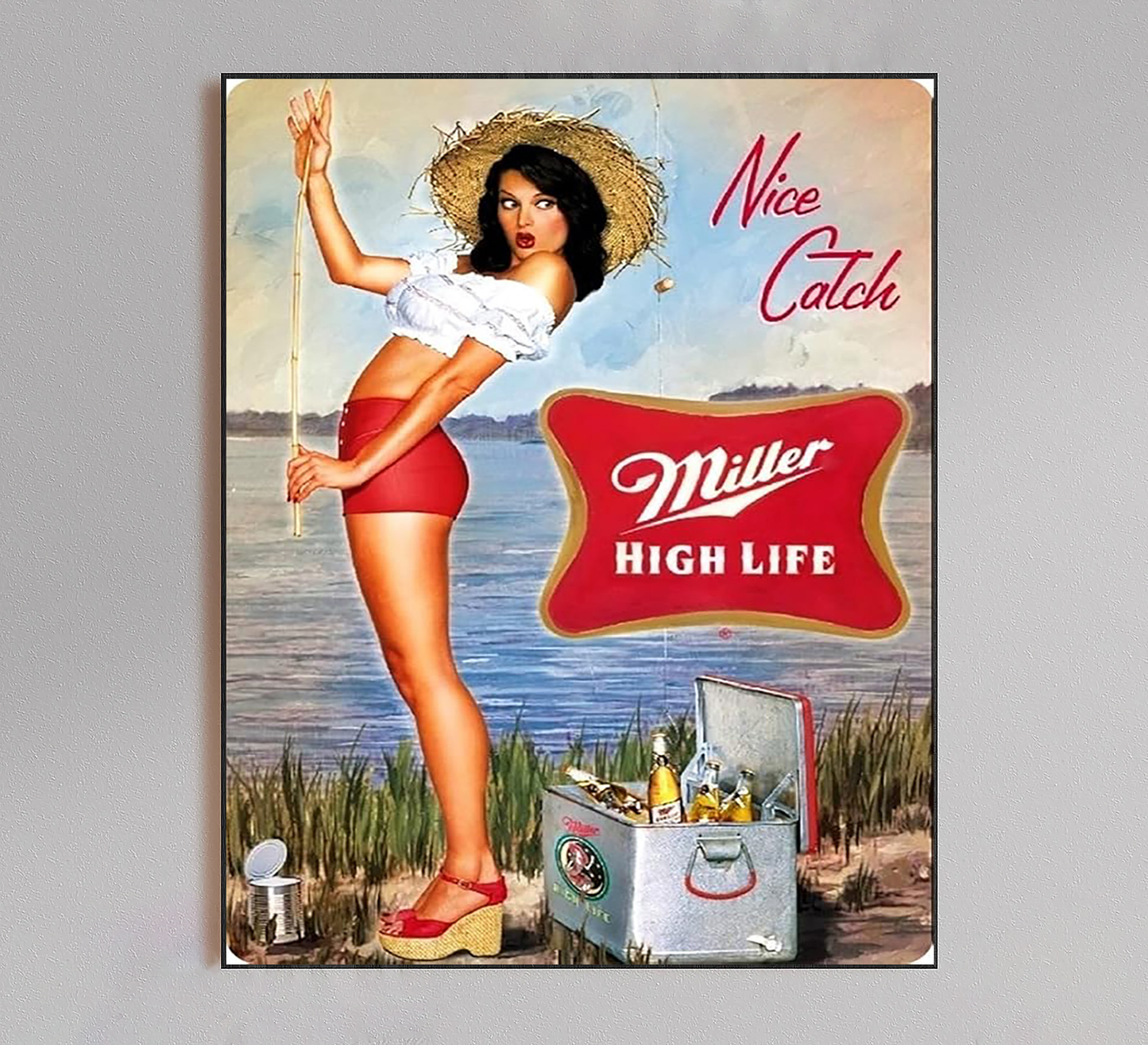 Miller High Life Vintage Ad Poster