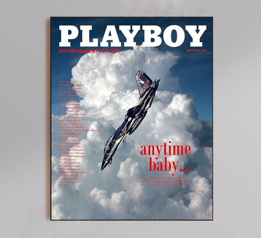 PlayBoy "Anytime Baby" Magazine Poster
