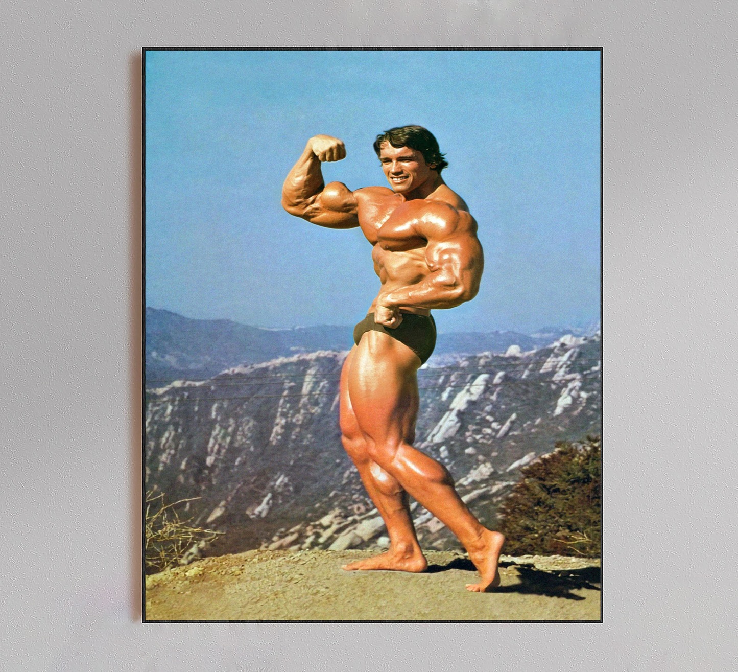 Arnold Schwarzenegger Flexing Poster