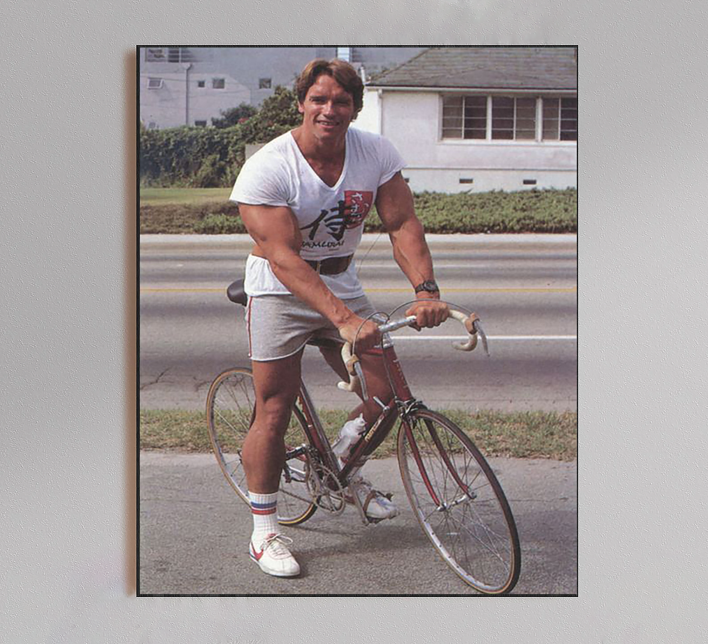 Arnold Schwarzenegger Biking Poster