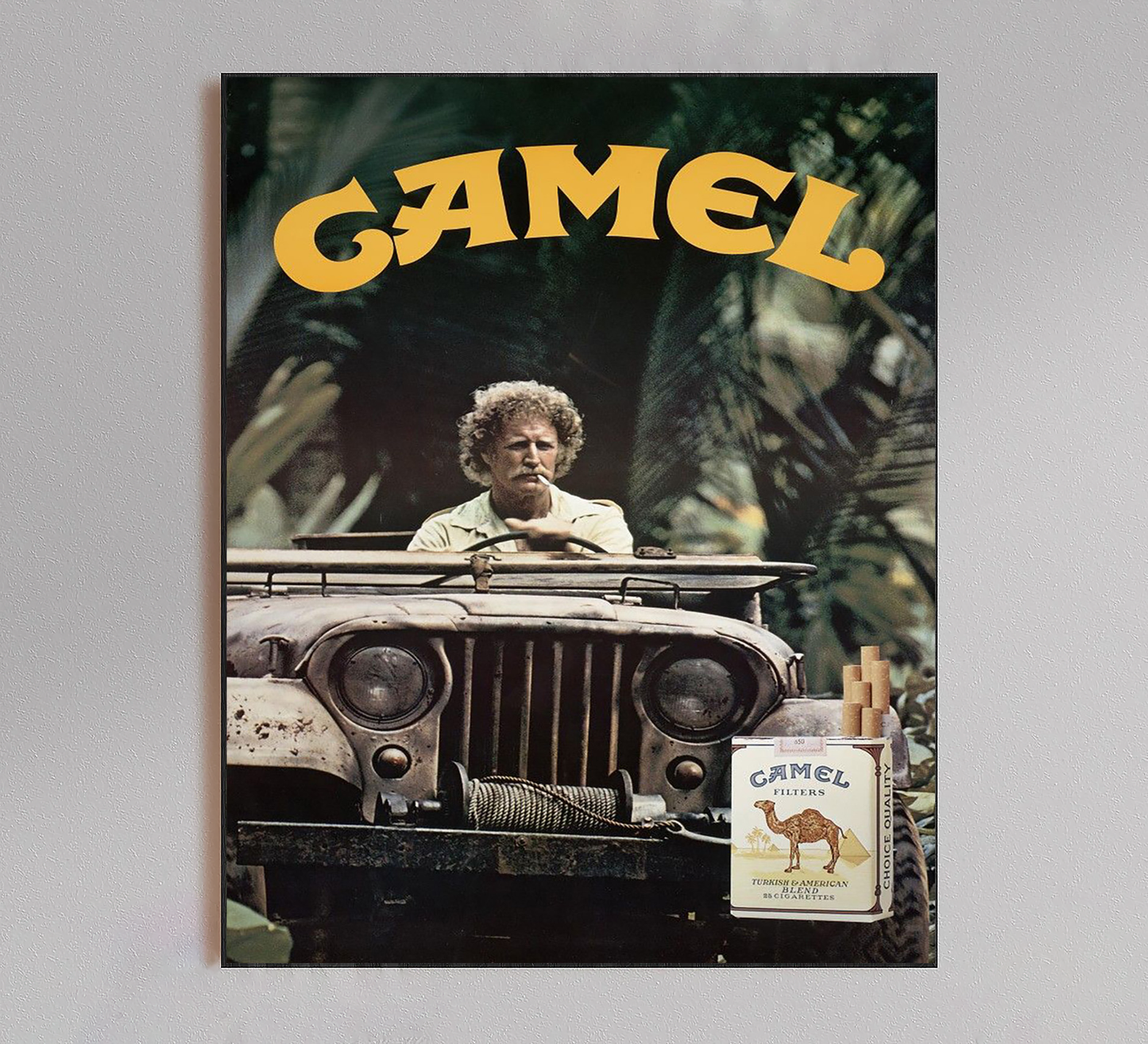 Blue Camel Vintage Poster