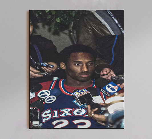 Kobe Bryant 76ers Media Poster