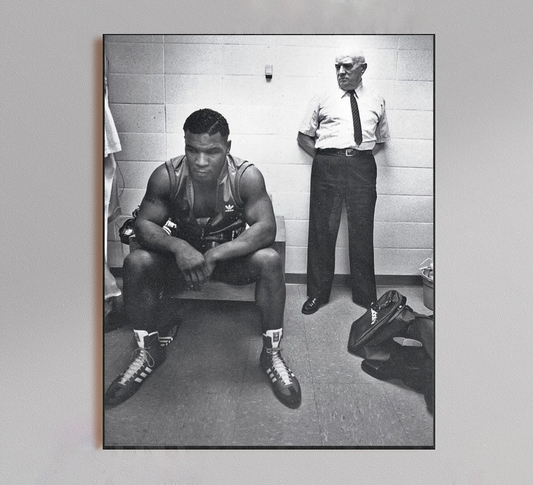 Mike Tyson and Coach Cus D'Amato Vintage Poster 2