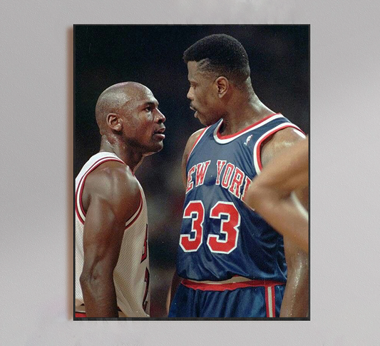 Michael Jordan and Patrick Ewing Poster