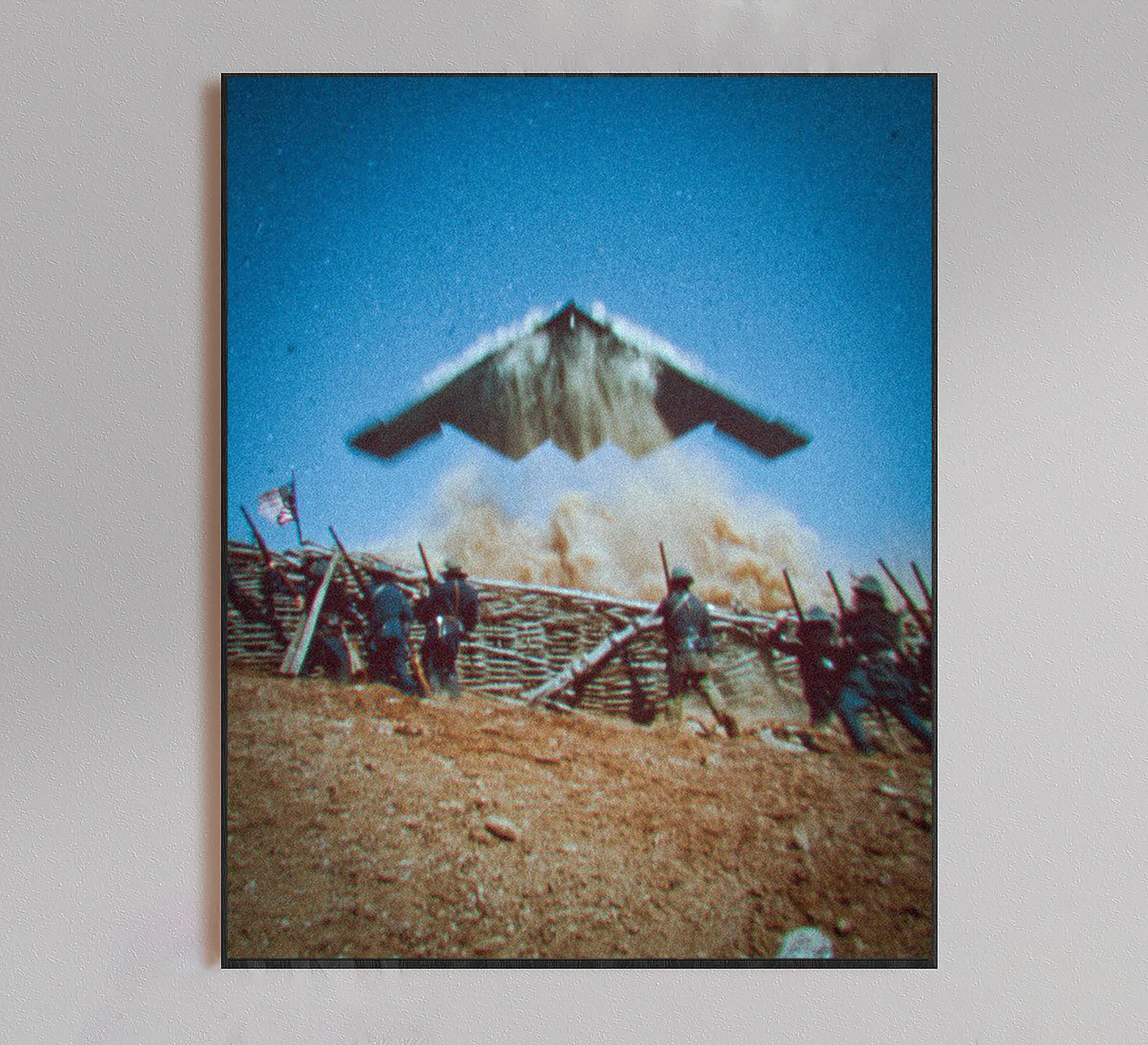 B2 Stealth Bomber Vintage War Poster