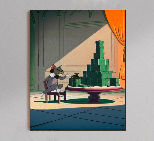 Tom & Jerry Money Stack Poster