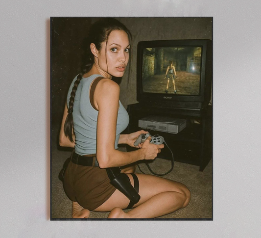 Angelina Jolie as Lara Croft Tomb Raider Poster