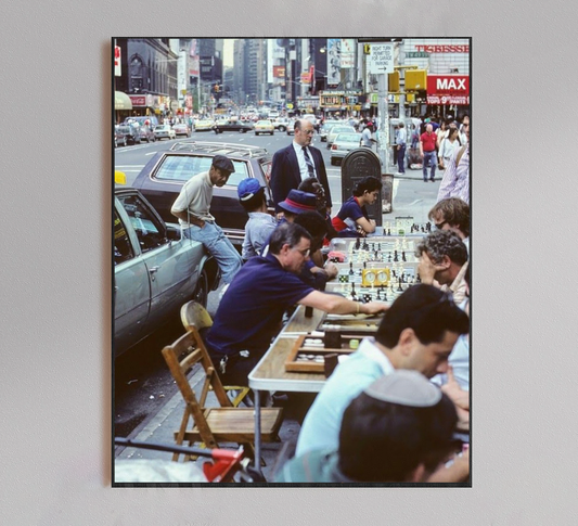 Vintage New York Street Chess (1986) Poster